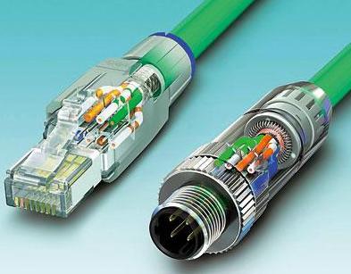 圖3 按入電纜芯、剪斷，且蓋好防護蓋：無(wú)論是RJ45還是M12連接器，它們都能夠實(shí)現快速且可靠的安裝