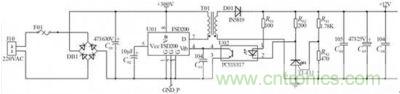 基于FSD200的小功率開(kāi)關(guān)電源應用電路 