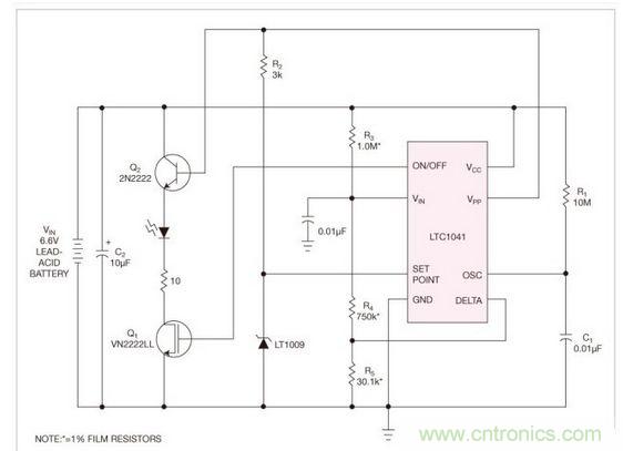 使用了一種采樣數據技術(shù)降低了監控電路的平均功耗