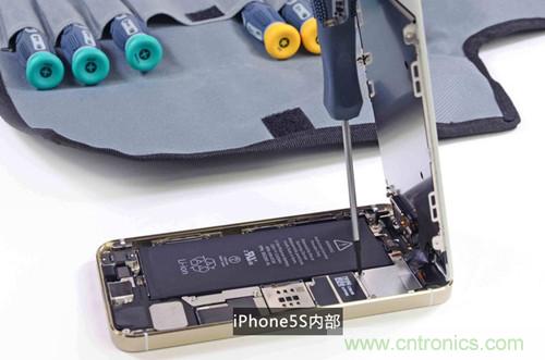 土豪金iPhone 5S拆解：內部結構升級，維修難度增加