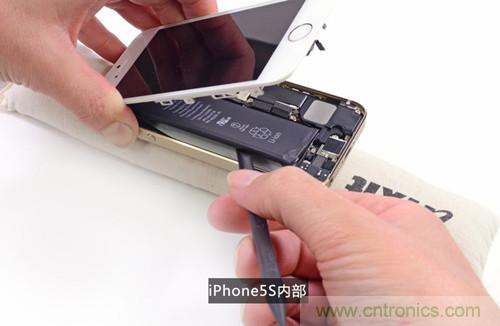 土豪金iPhone 5S拆解：內部結構升級，維修難度增加