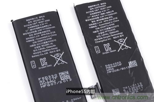 土豪金iPhone 5S拆解：內部結構升級，維修難度增加