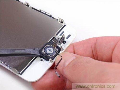 土豪金iPhone 5S拆解：內部結構升級，維修難度增加