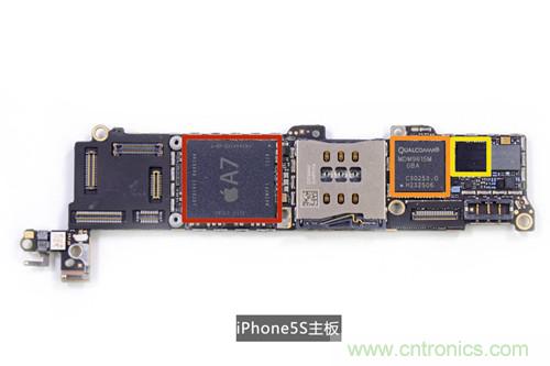 土豪金iPhone 5S拆解：內部結構升級，維修難度增加
