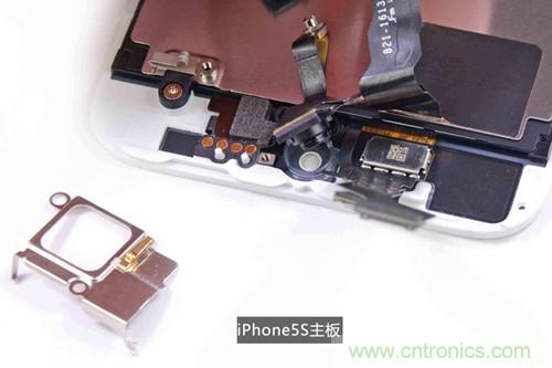 土豪金iPhone 5S拆解：內部結構升級，維修難度增加