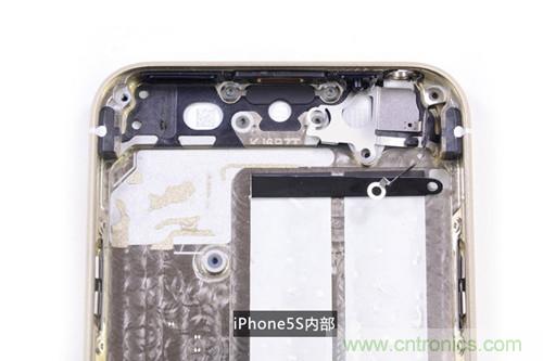 土豪金iPhone 5S拆解：內部結構升級，維修難度增加