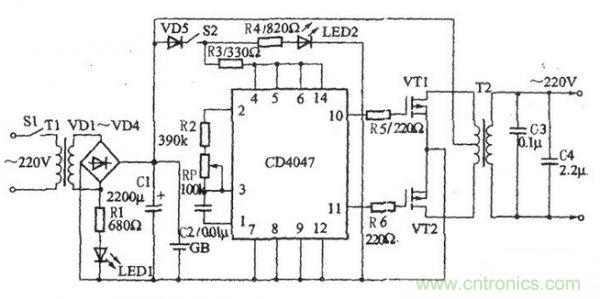 推薦:一款簡(jiǎn)單的逆變電源電路設計方案