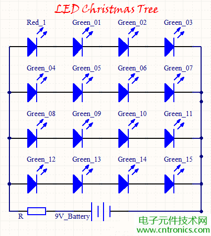 工科男的圣誕禮物:簡(jiǎn)易LED圣誕樹(shù)DIY
