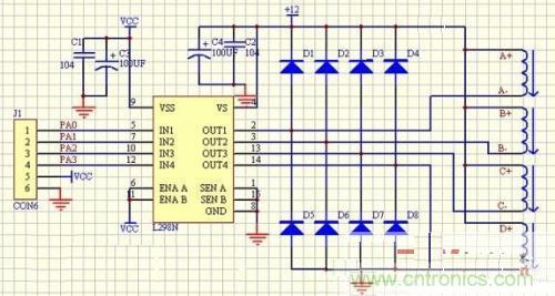4相步進(jìn)電機驅動(dòng)電路
