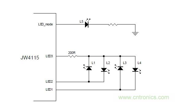 技術(shù)控:支持5顆LED顯示燈的移動(dòng)電源設計及其電路圖