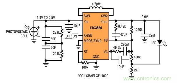 太陽(yáng)能電池供電的 LED 驅動(dòng)器電路設計