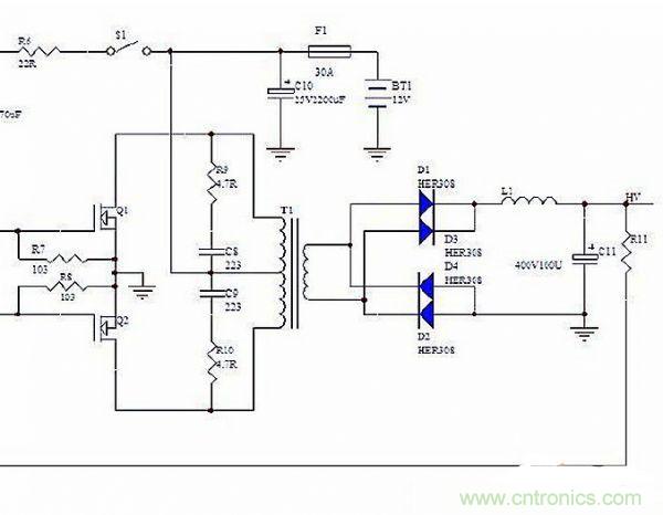 高頻逆變電源中的前級開(kāi)閉環(huán)電路設計