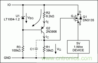 為5V 1-Wire®從器件提供過(guò)壓保護