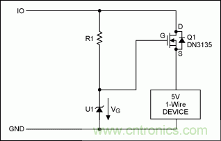 為5V 1-Wire®從器件提供過(guò)壓保護