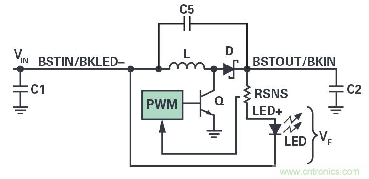 多功能LED驅動(dòng)器可使用高于或低于LED燈串電平的輸入電壓