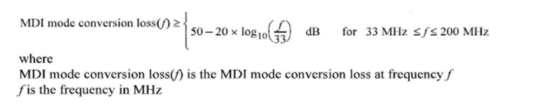 汽車(chē)以太網(wǎng)一致性之 MDI 模式轉換損耗測試