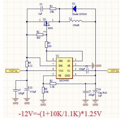 如何從正電壓電源獲得負電壓，正電壓轉負電壓的方法圖解