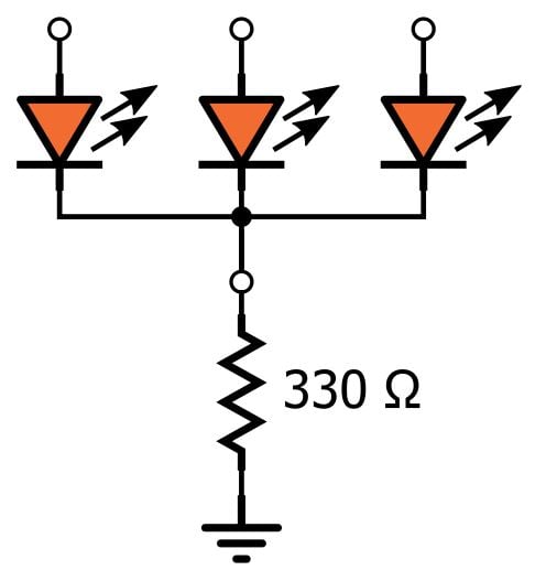 LED 陣列：一個(gè)電阻器還是多個(gè)？